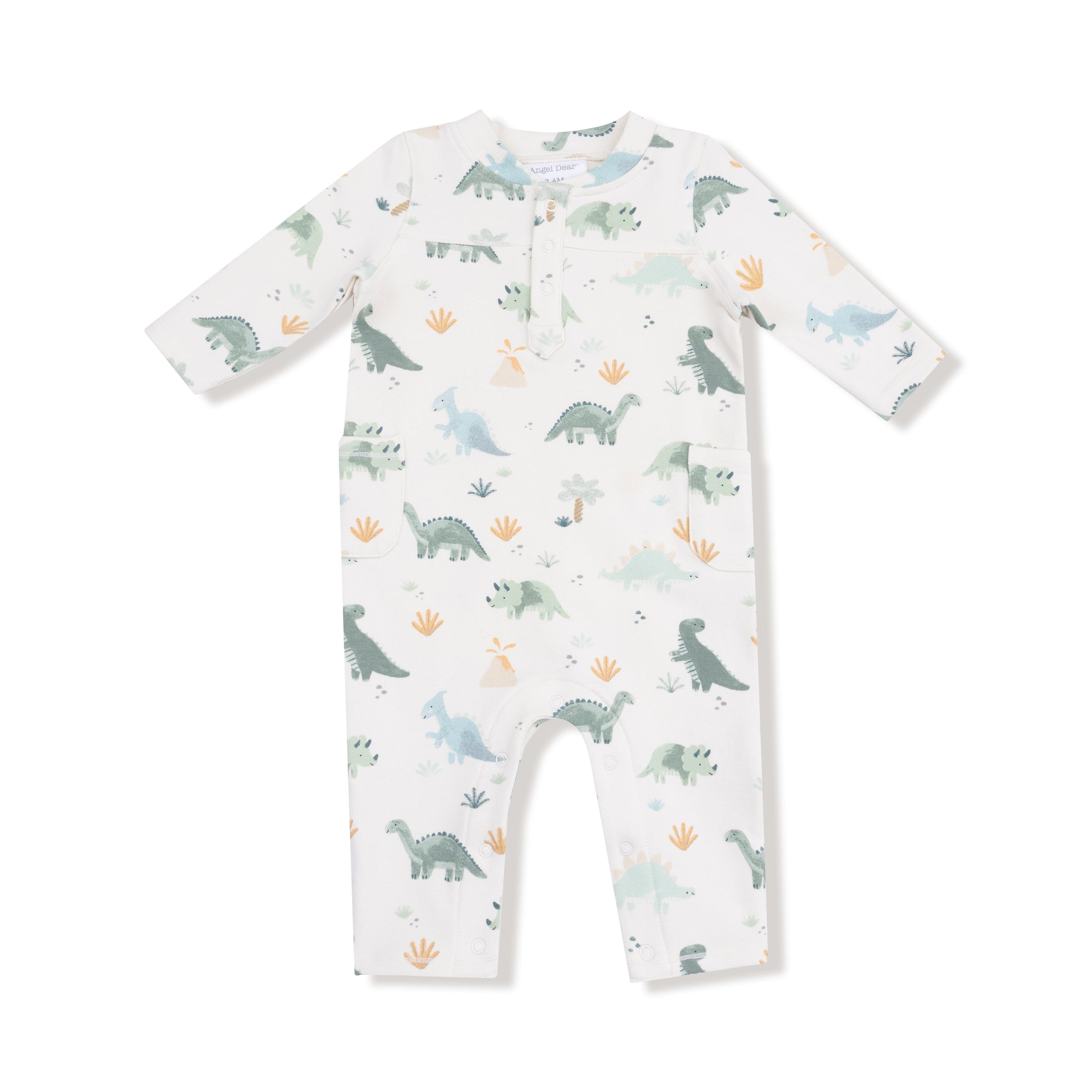 Soft Dinos - Green - Uni Romper