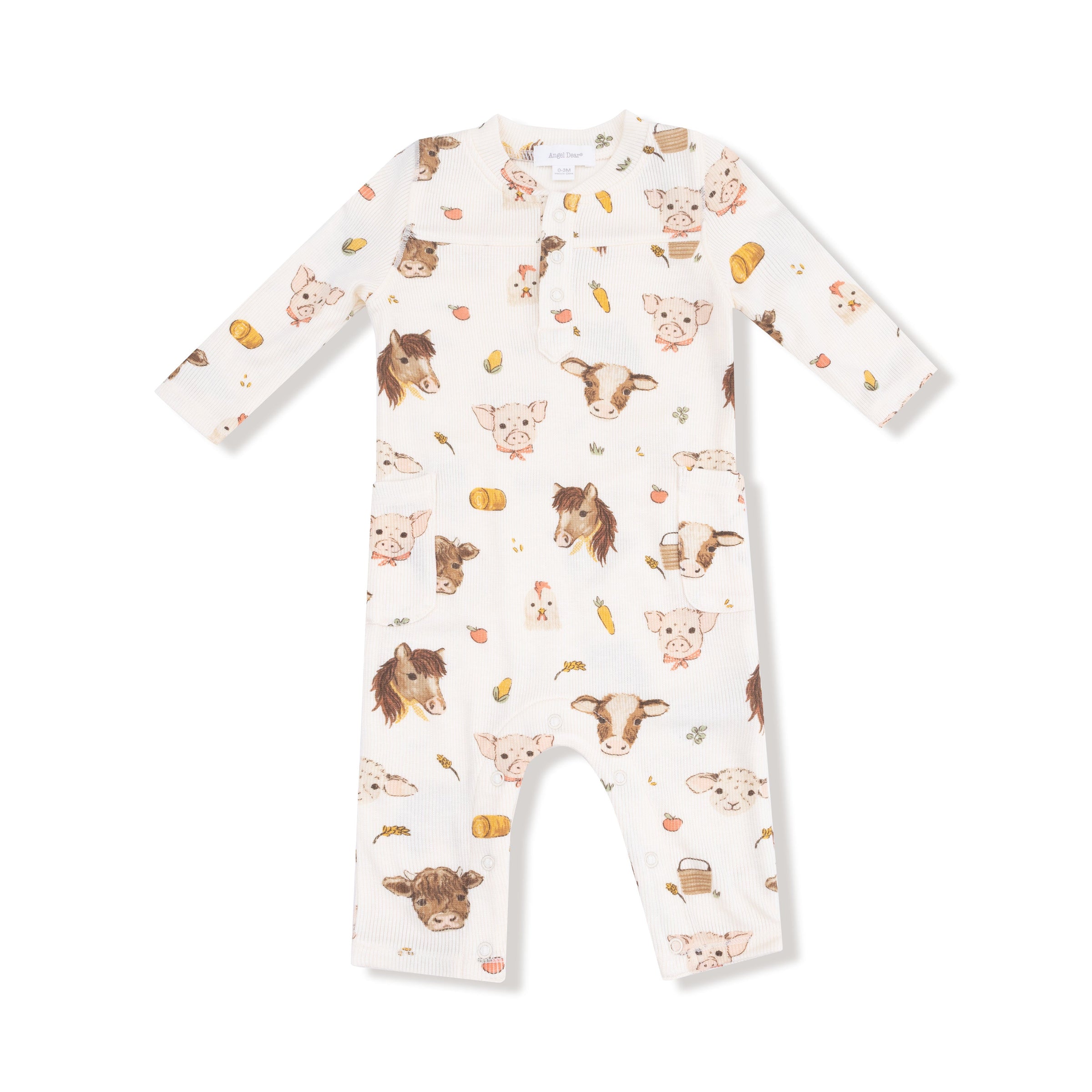 Vintage Baby Farm Animals - Uni Romper