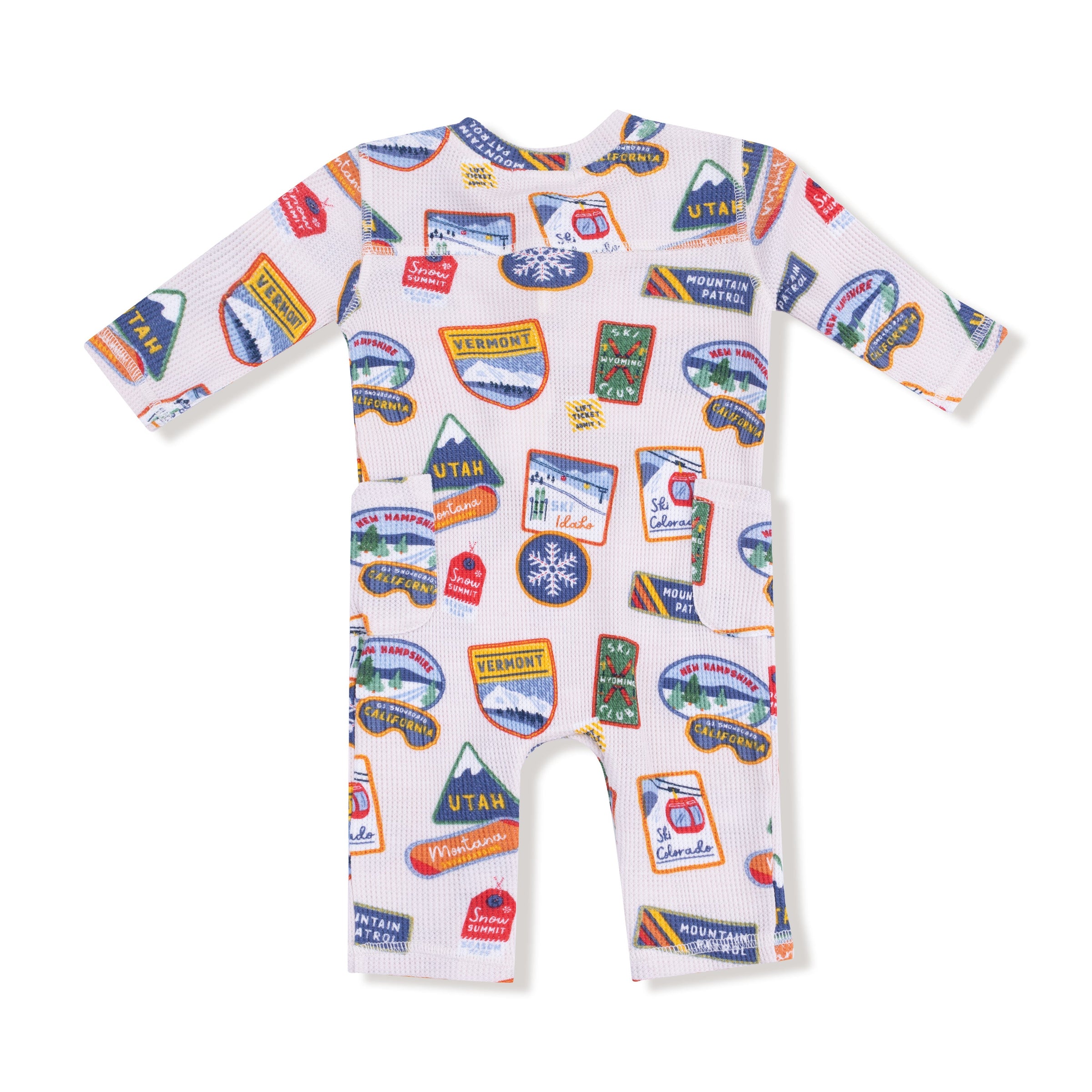 Vintage State Snow Sport Patches - Uni Romper
