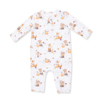 Woodland Animals with Pumpkins - Uni Romper