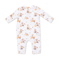 Woodland Animals with Pumpkins - Uni Romper