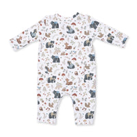 Southern Woodland Animals Green - Uni Romper