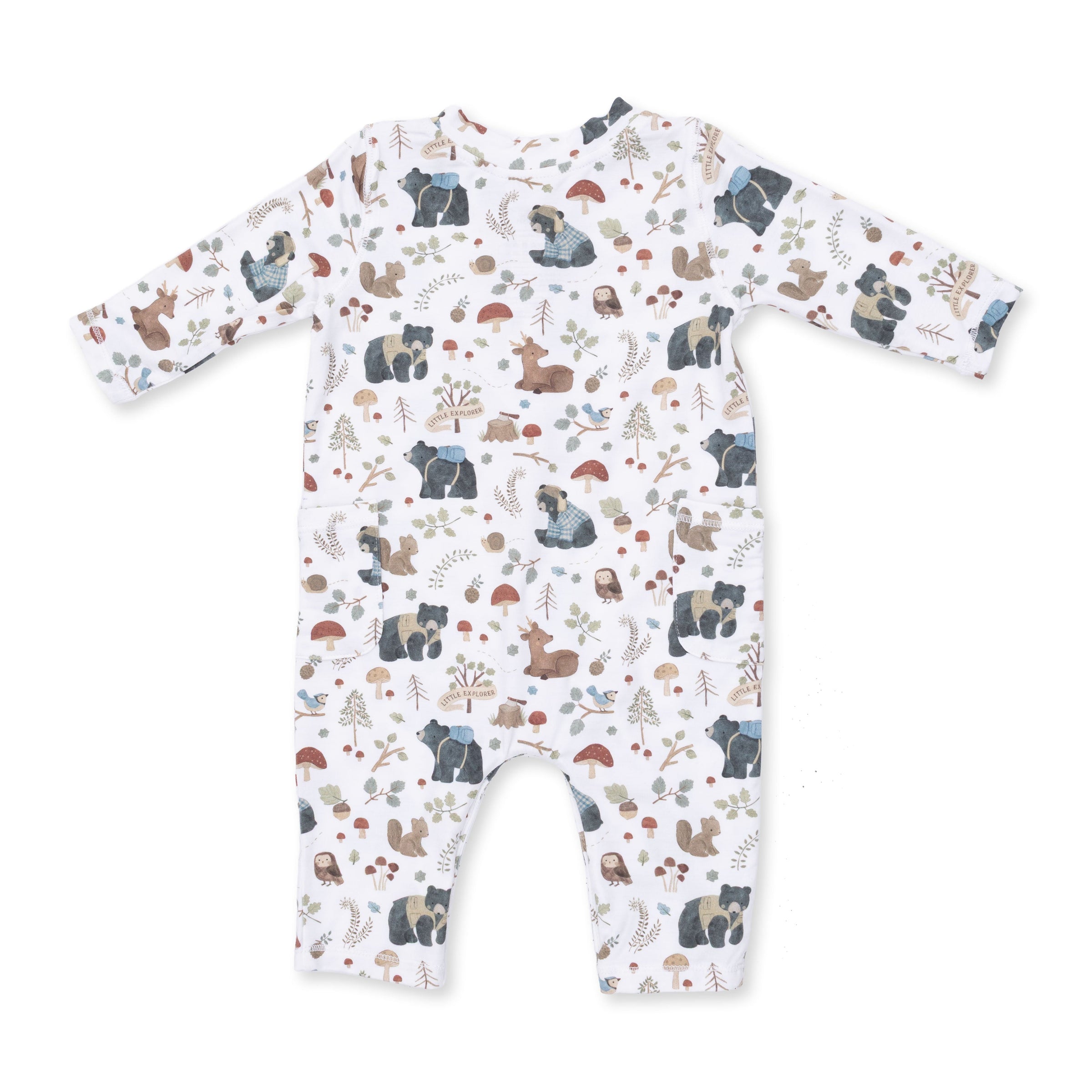 Southern Woodland Animals Green - Uni Romper
