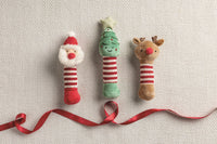 Christmas Rattles – Soft Minky Plush Baby Rattle