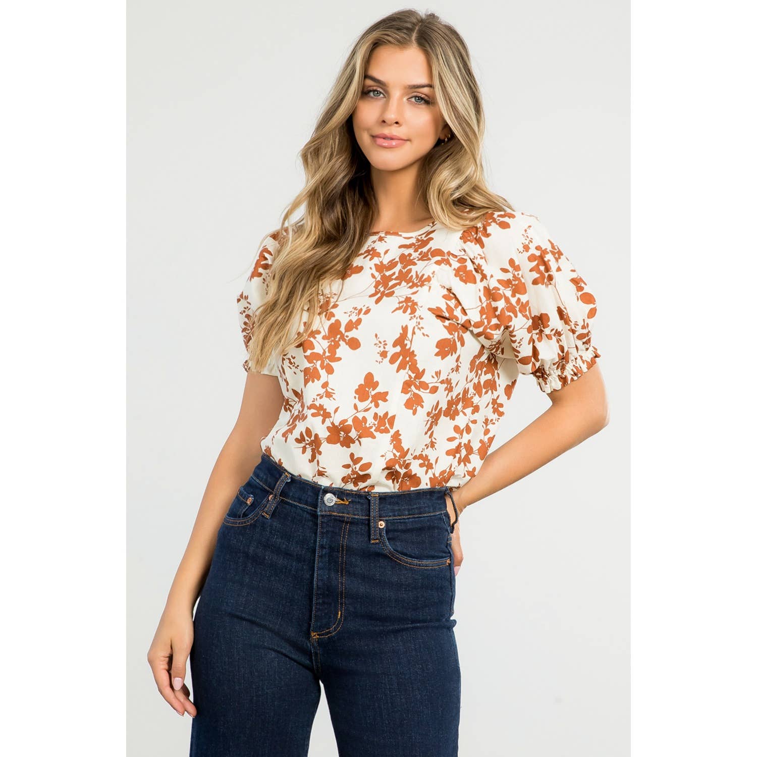 Camille -  Floral Print Top