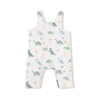 Soft Dinos - Green - Overalls