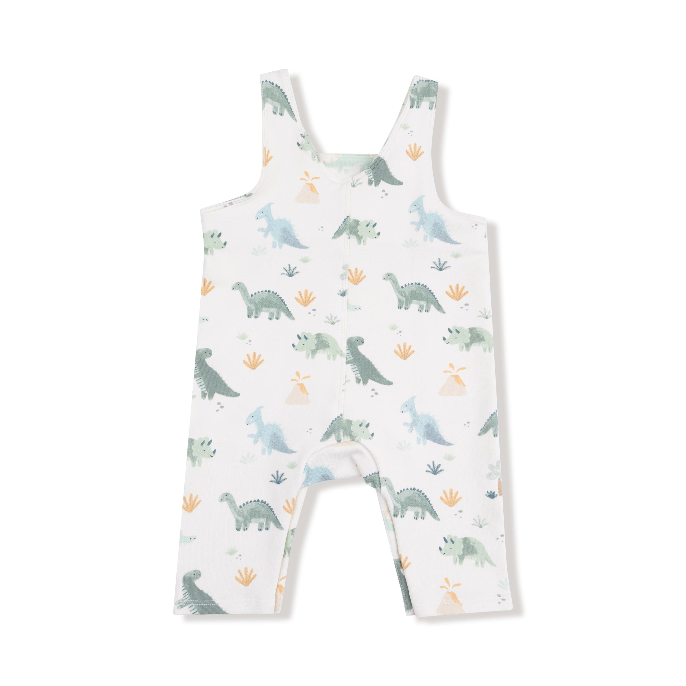 Soft Dinos - Green - Overalls