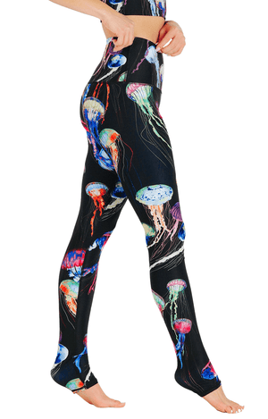 Electric Flow Printed Yoga Leggings