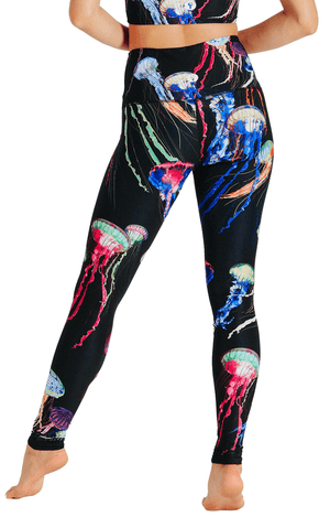 Electric Flow Printed Yoga Leggings