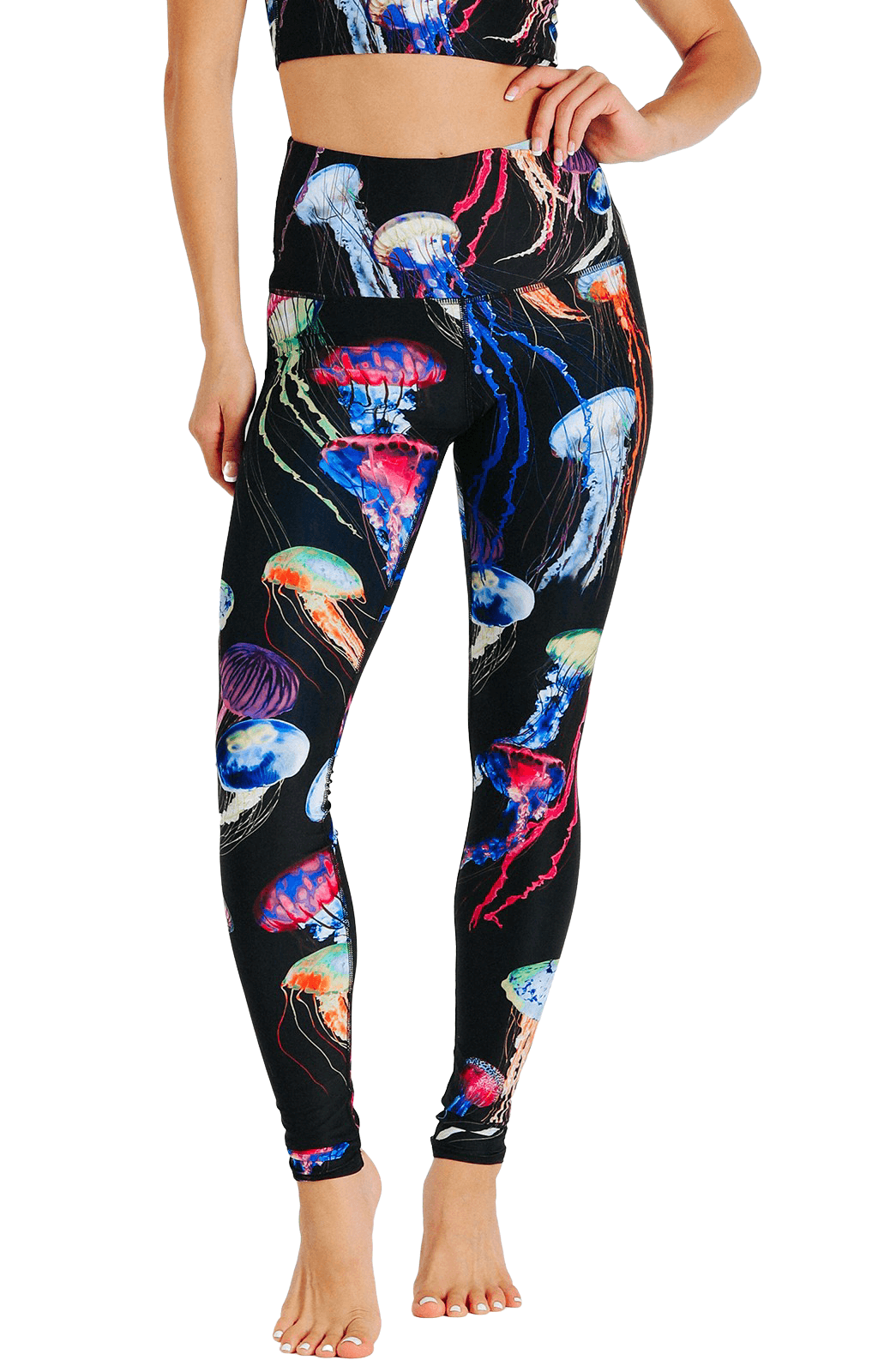 Electric Flow Printed Yoga Leggings