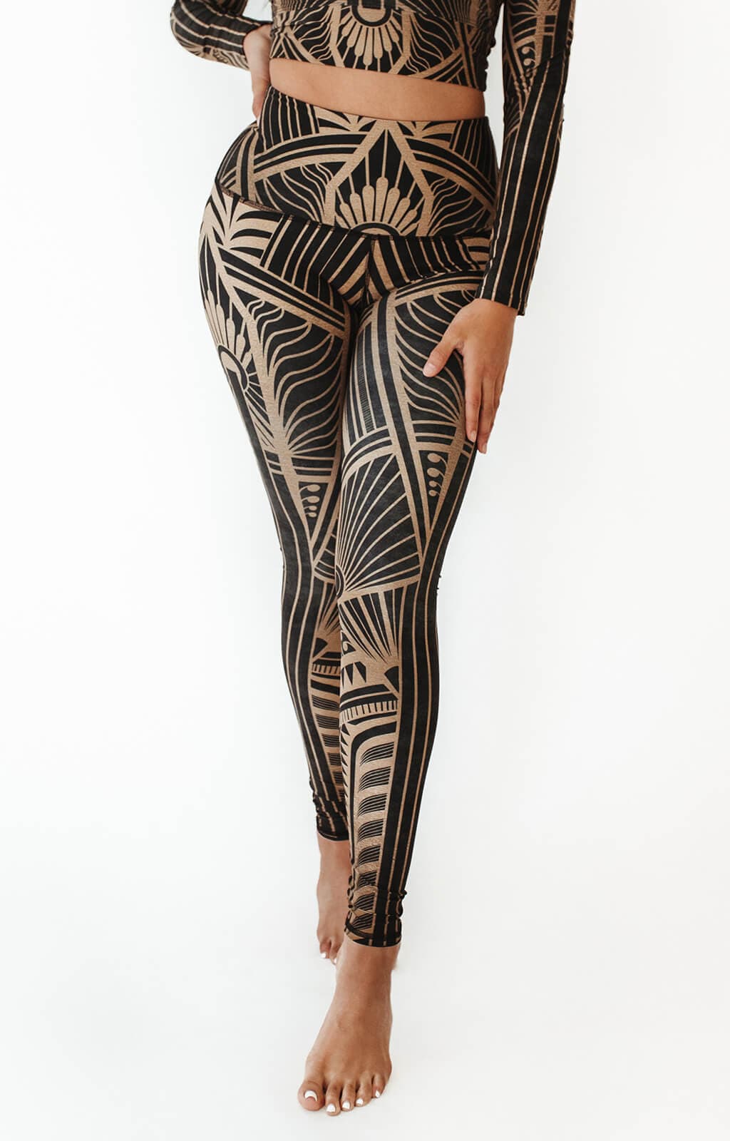 Elegant Empire Printed Yoga Leggings