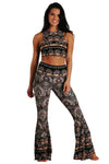 Espresso Yourself Printed Bell Bottoms