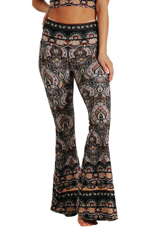 Espresso Yourself Printed Bell Bottoms