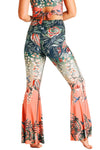 Feeling Ferntastic Printed Bell Bottoms