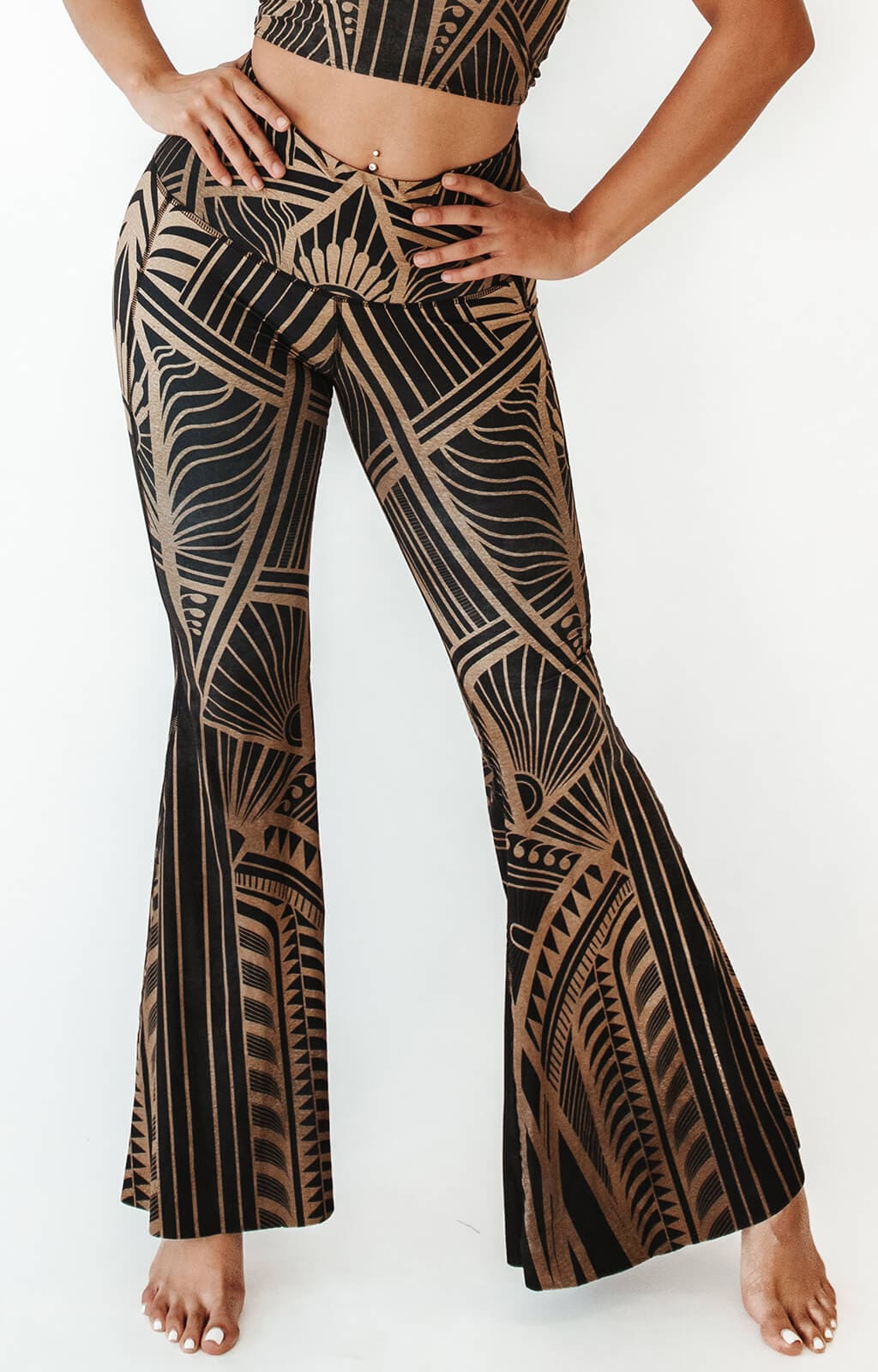 Elegant Empire Printed Bell Bottoms