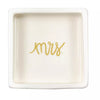 Mr. and Mrs. Square Trinket Bowl Set