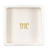 Mr. and Mrs. Square Trinket Bowl Set of 2