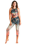 Feeling Ferntastic Printed Yoga Crops