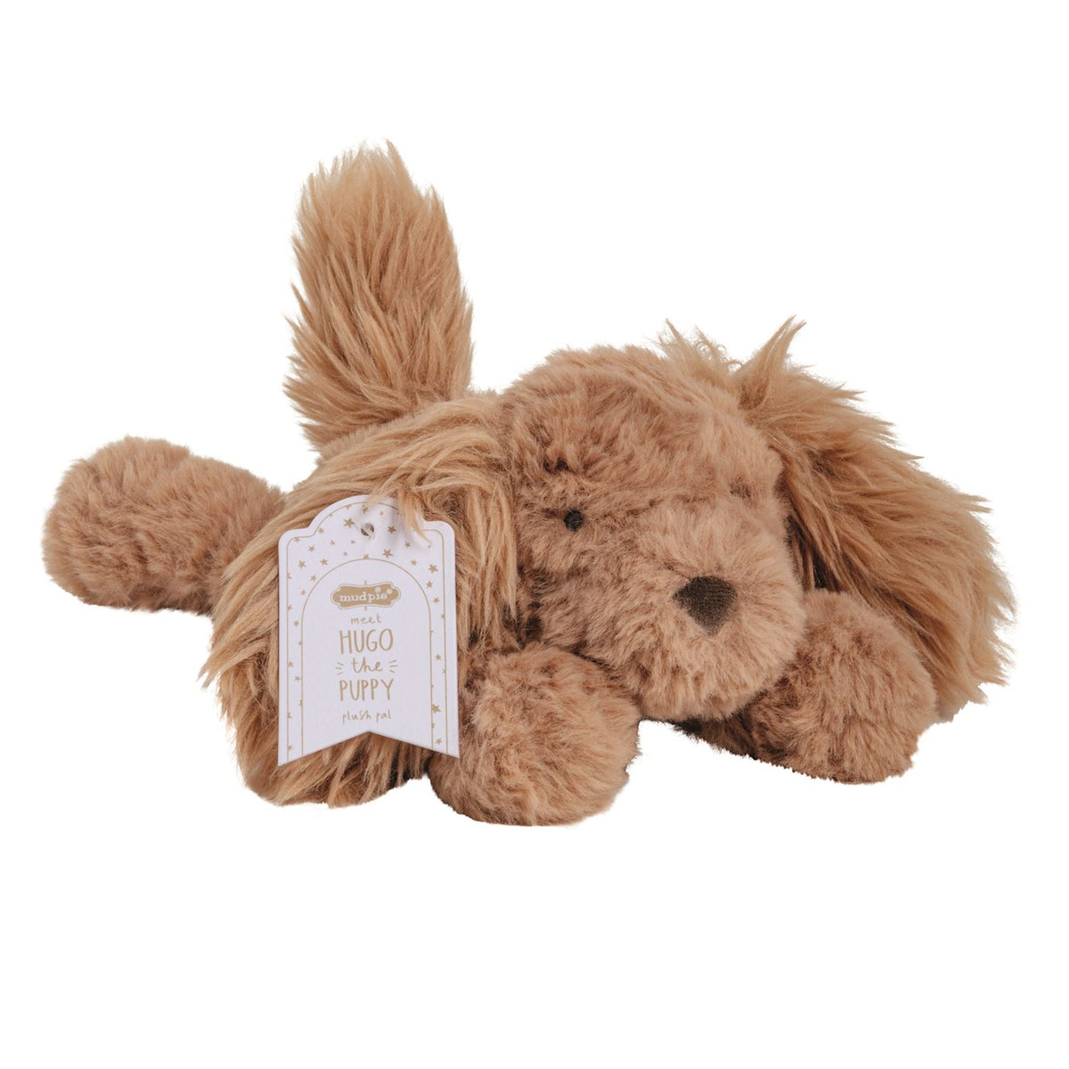 Hugo The Puppy Plush Pal – Faux Fur Weighted Plush