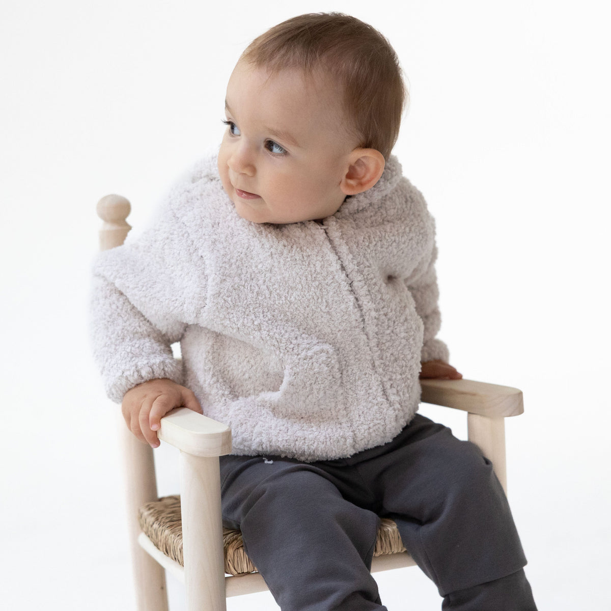 Chenille - Natural Hooded Jacket
