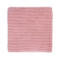Chenille - Rose Blanket with Striped Texture