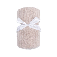Chenille - Stone Blanket with Striped Texture