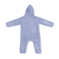 Chenille - Dusty Blue Hooded Romper