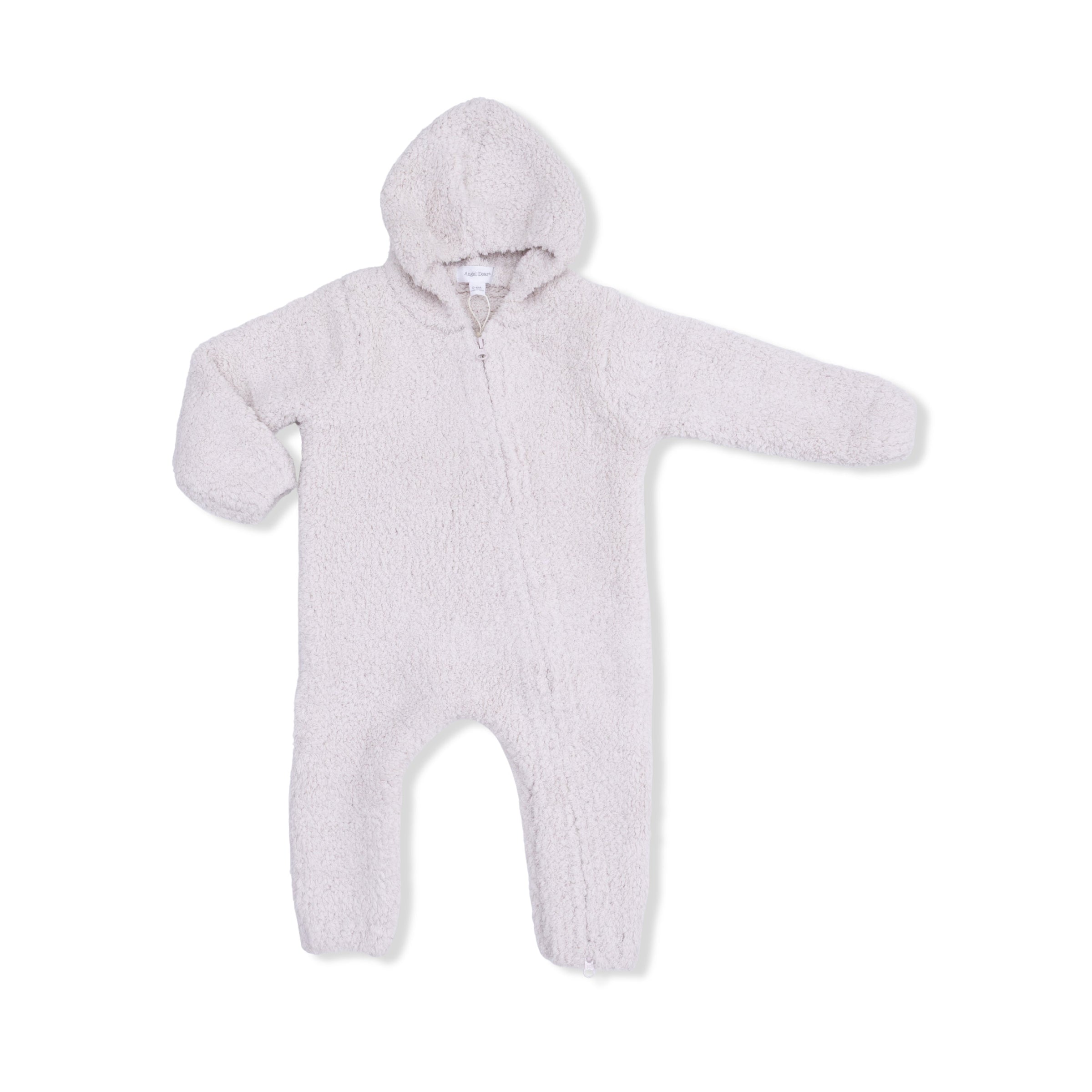 Chenille - Natural Hooded Romper