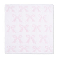 Chenille - Baby Pink Bow Blanket