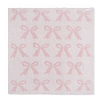 Chenille - Blush Bow Blanket