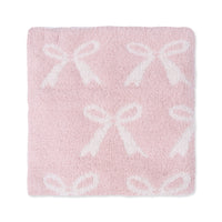 Chenille - Blush Bow Blanket