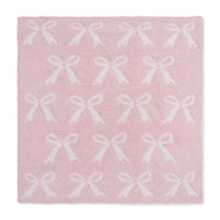 Chenille - Blush Bow Blanket