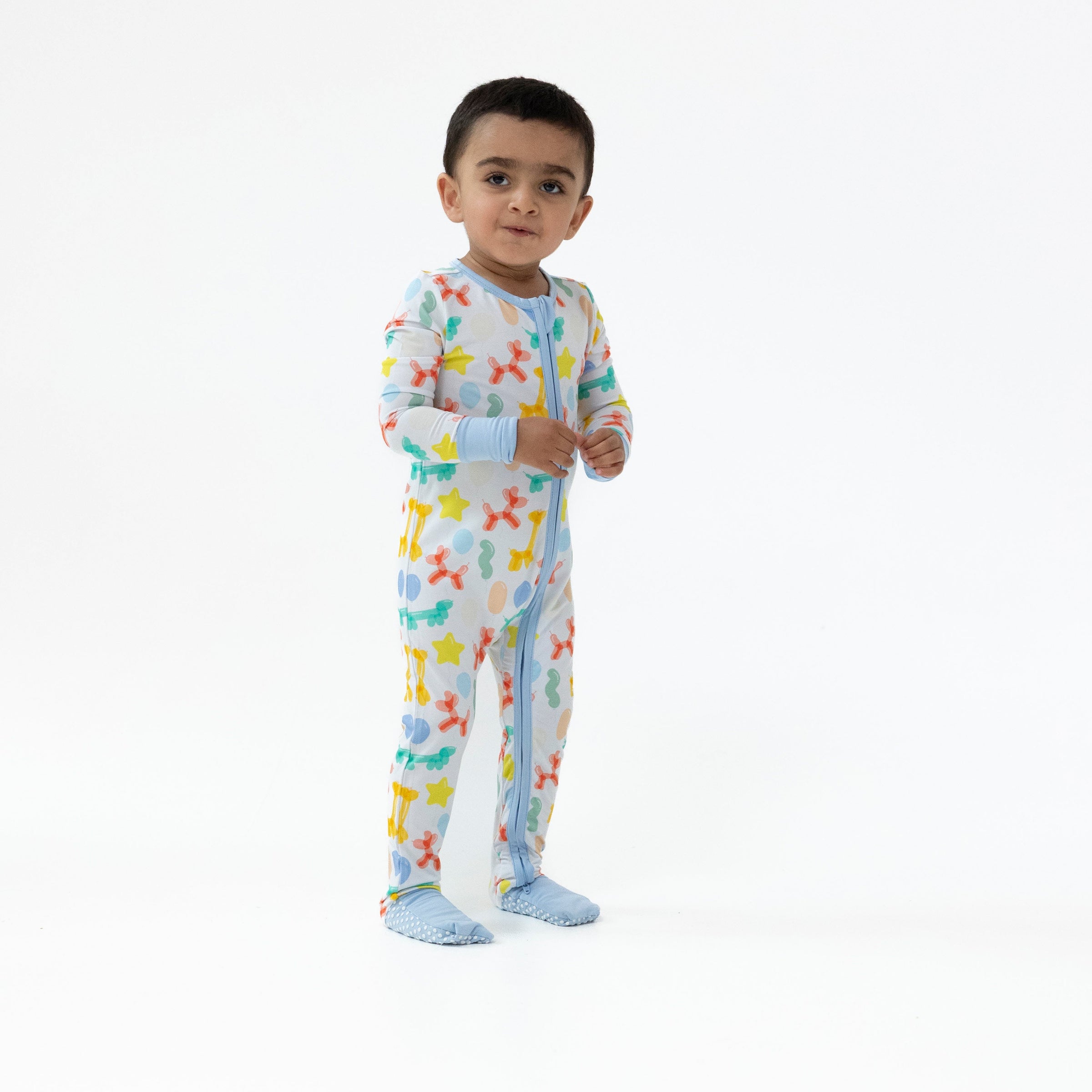 Balloon Animals - Blue - Convertible Romper