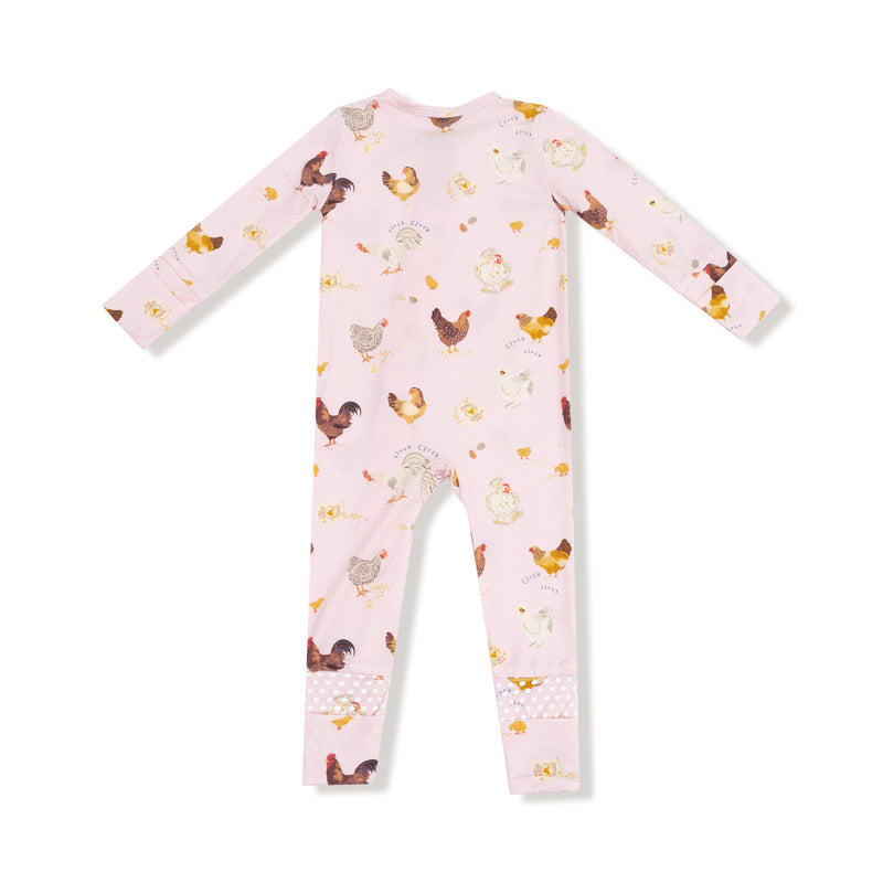 Collector Chickens - Pink - Convertible Romper