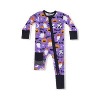Costumed Ghosts - Glow In The Dark - Purple - Convertible Romper