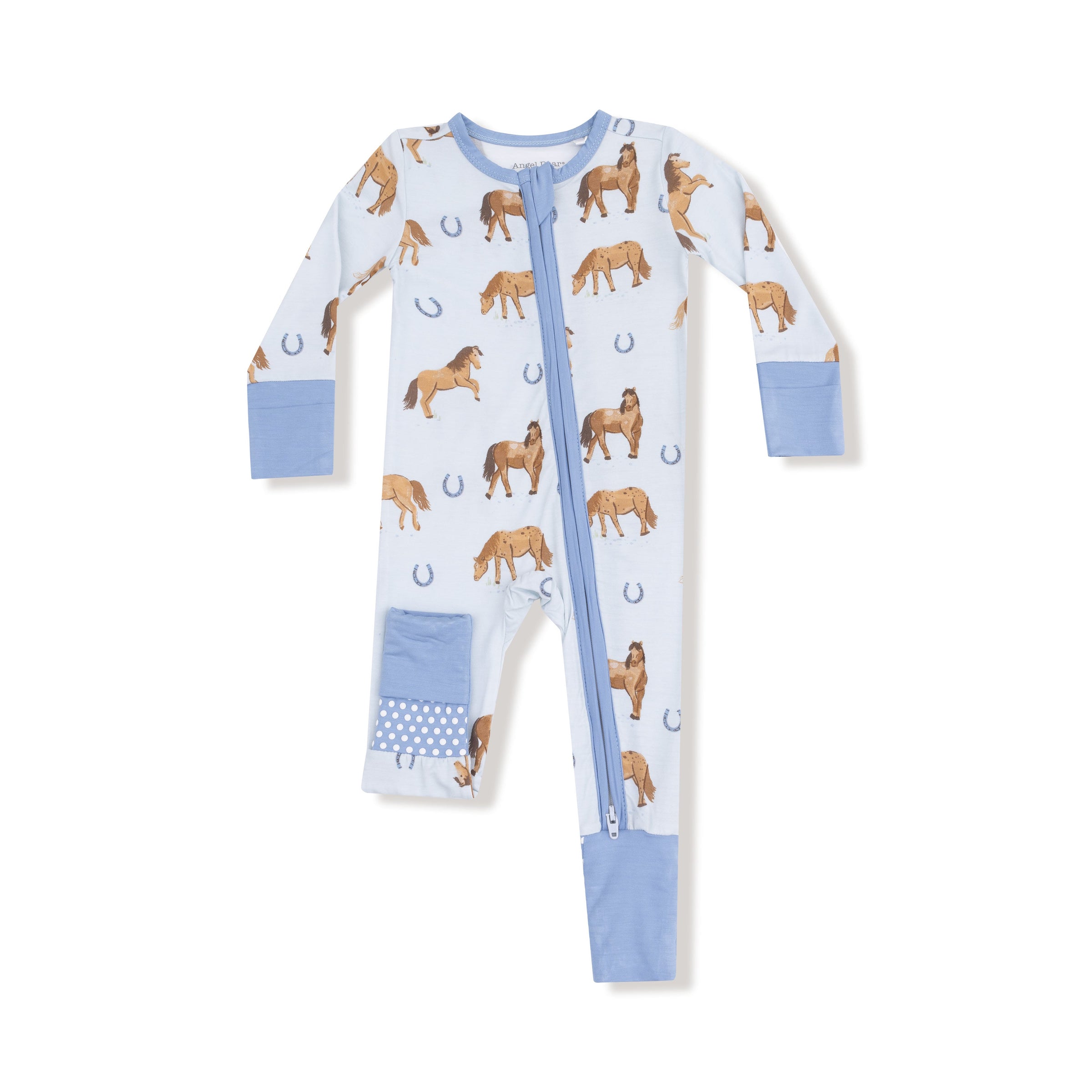 Horses - Blue - Convertible Romper