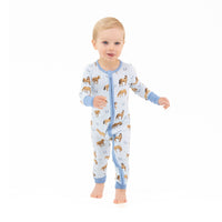 Horses - Blue - Convertible Romper