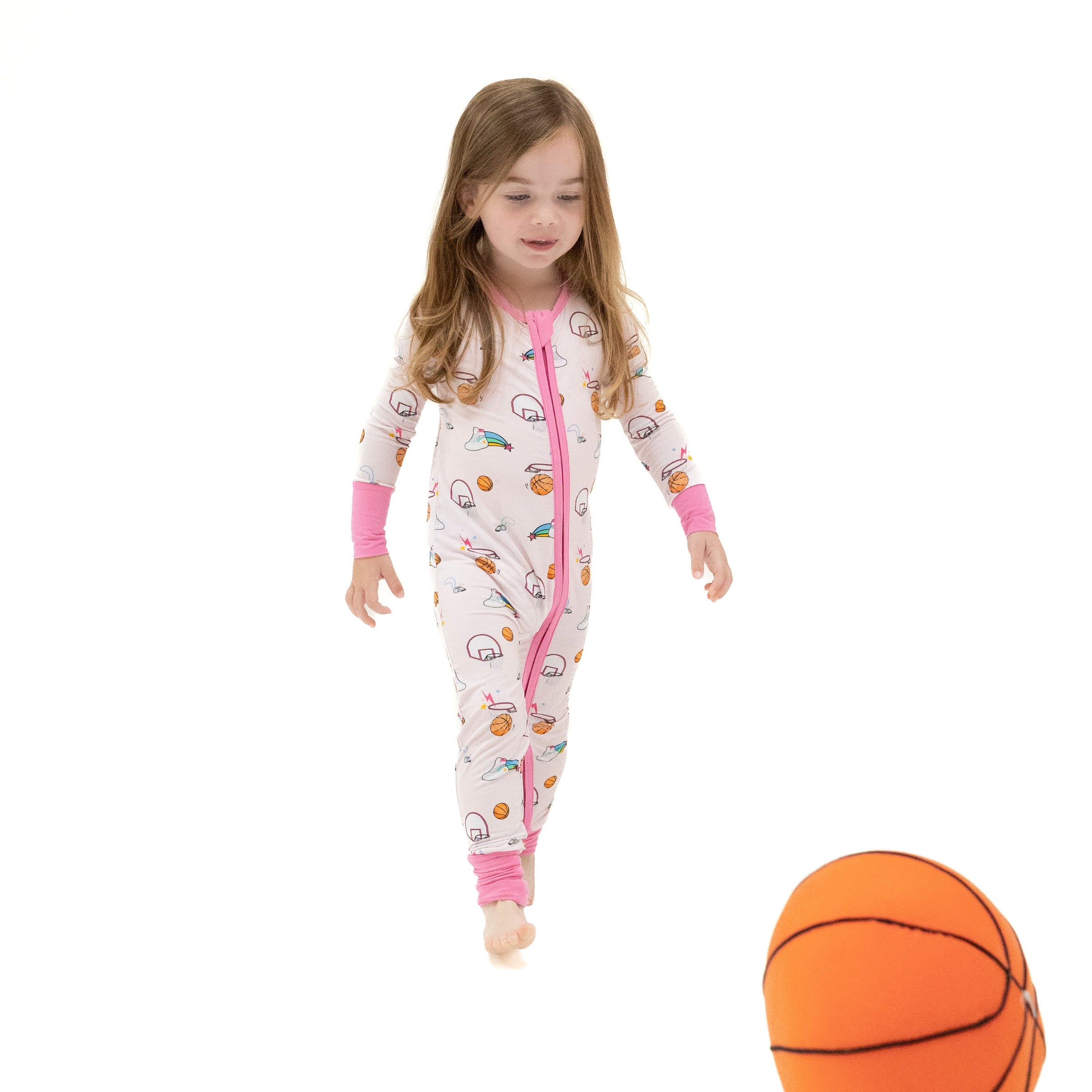 Basketball Pink - Convertible Romper