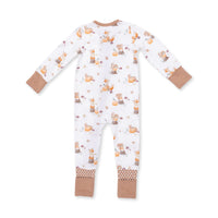 Woodland Animals with Pumpkins - Convertible Romper