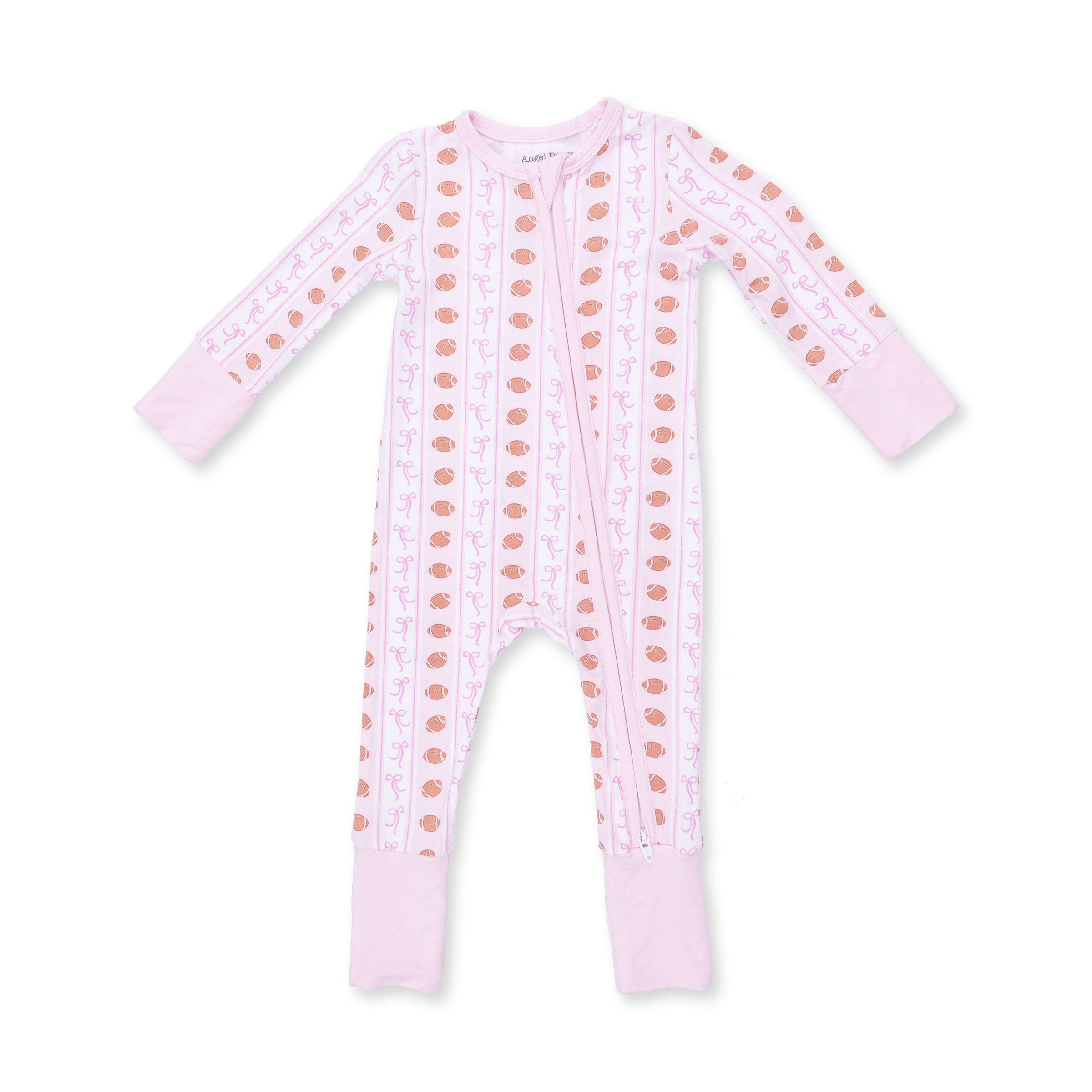Football Bow Stripe - Convertible Romper