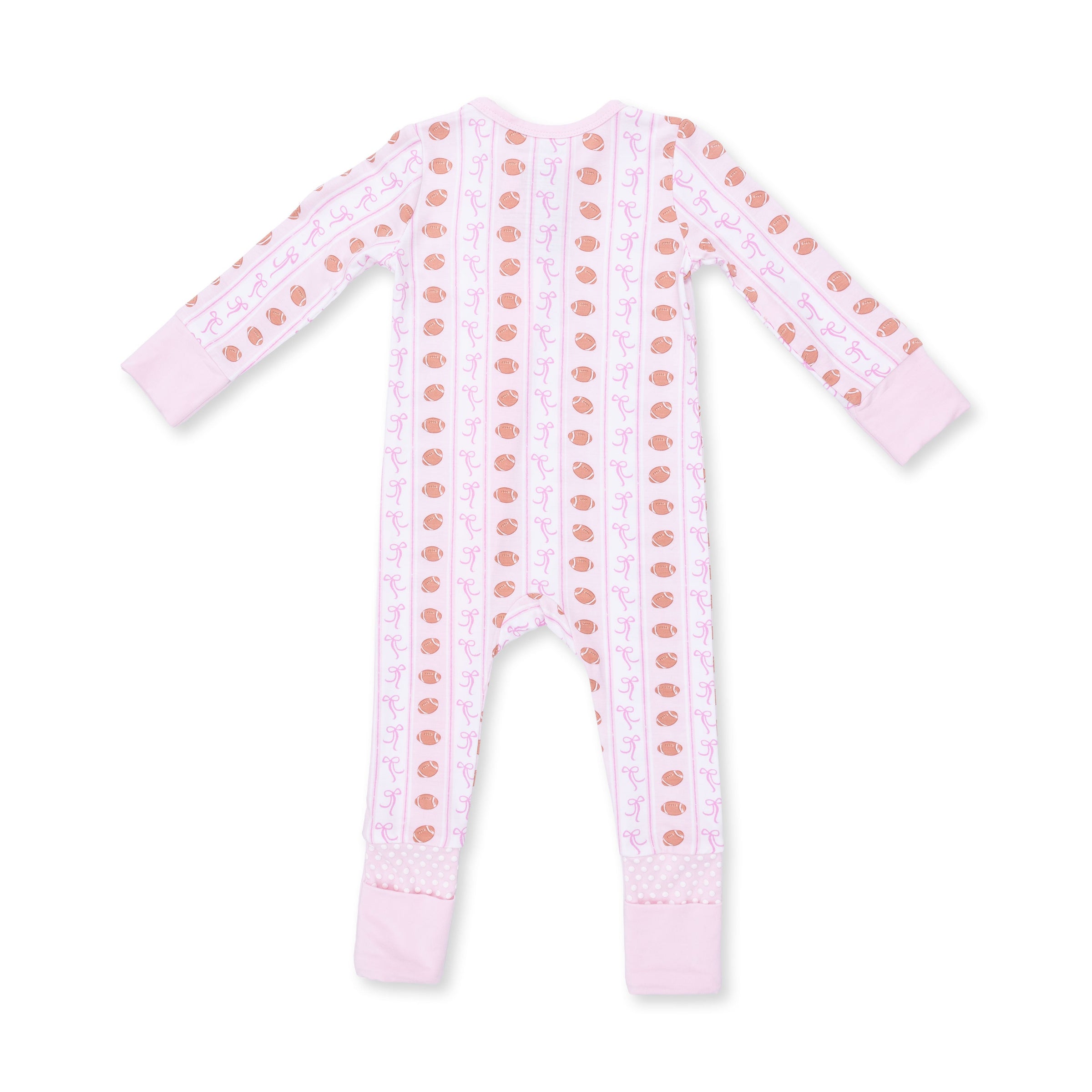 Football Bow Stripe - Convertible Romper