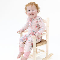 Painterly Rose Bouquets - Convertible Romper