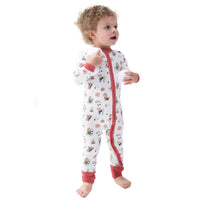Winter Sports Dogs Pink - Convertible Romper