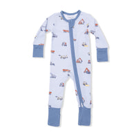 Construction Vehicles - Convertible Romper & Bandana Bib Set