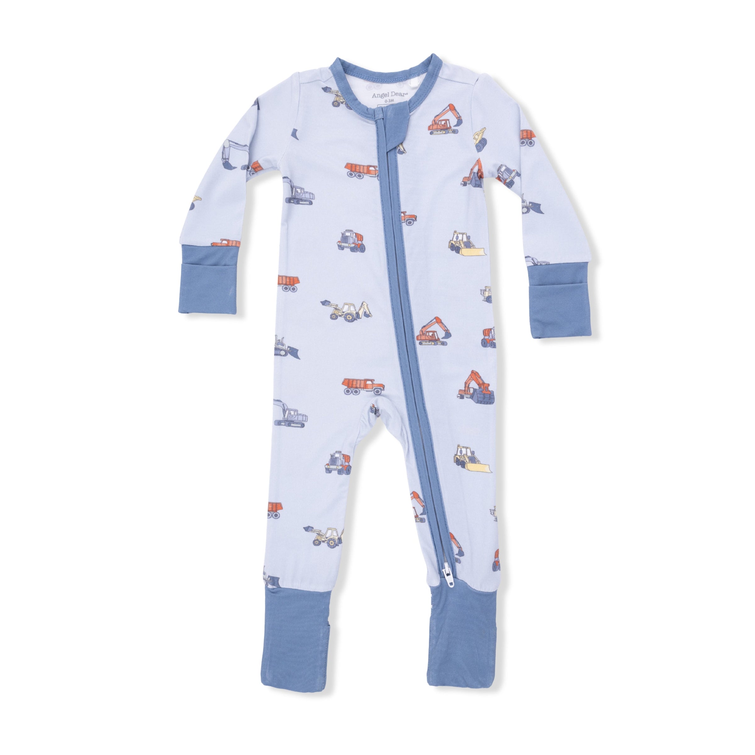 Construction Vehicles - Convertible Romper & Bandana Bib Set