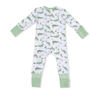 Crayon Alligators - Convertible Romper & Swaddle Blanket Set