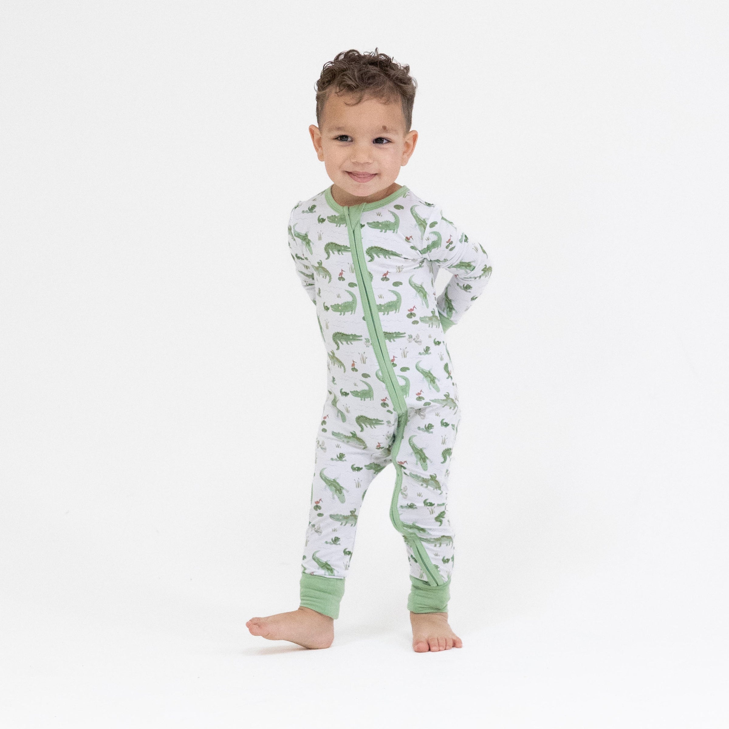 Crayon Alligators - Convertible Romper