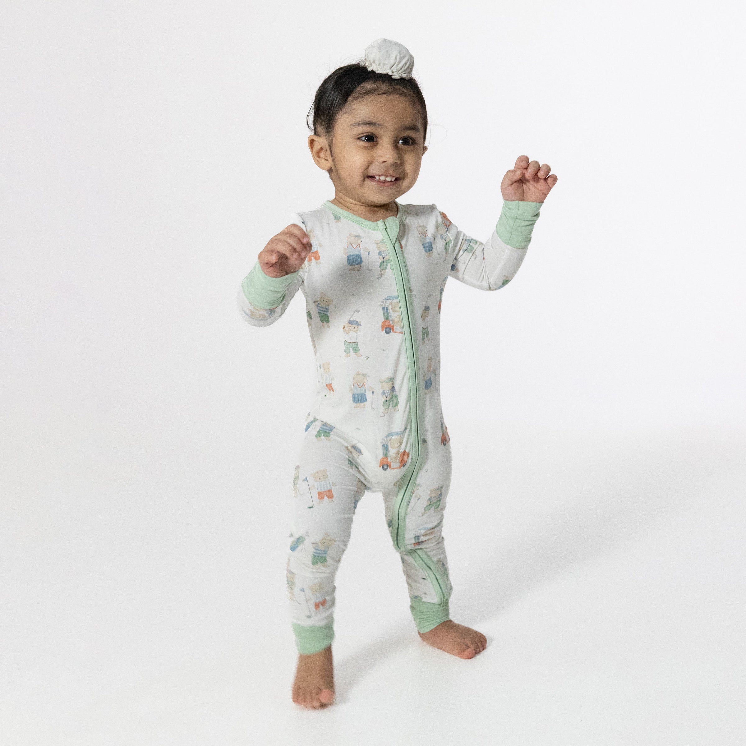 Golfing Teddy Bears - Convertible Romper