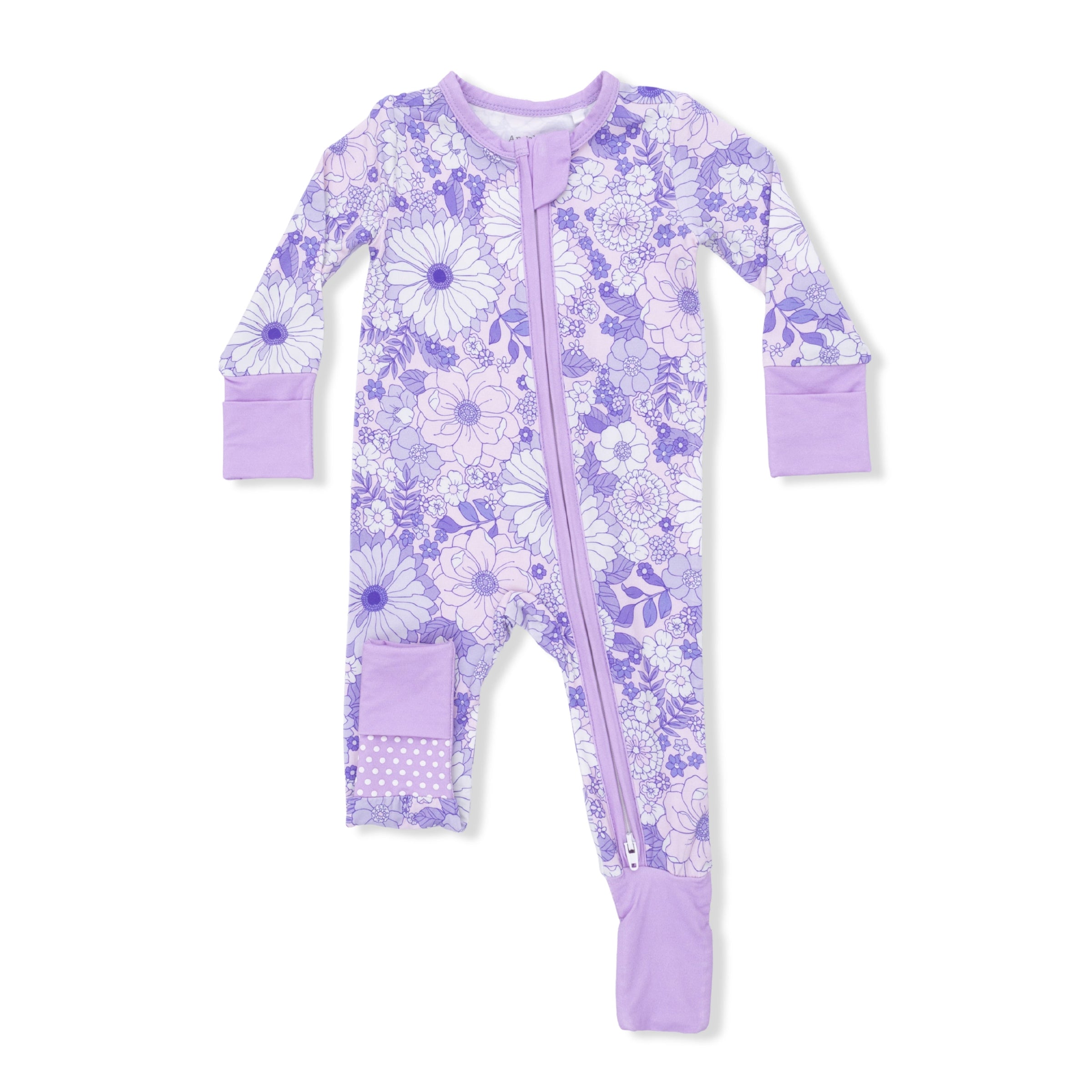Lacy Lavender Floral - Convertible Romper