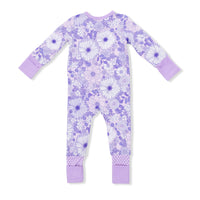 Lacy Lavender Floral - Convertible Romper